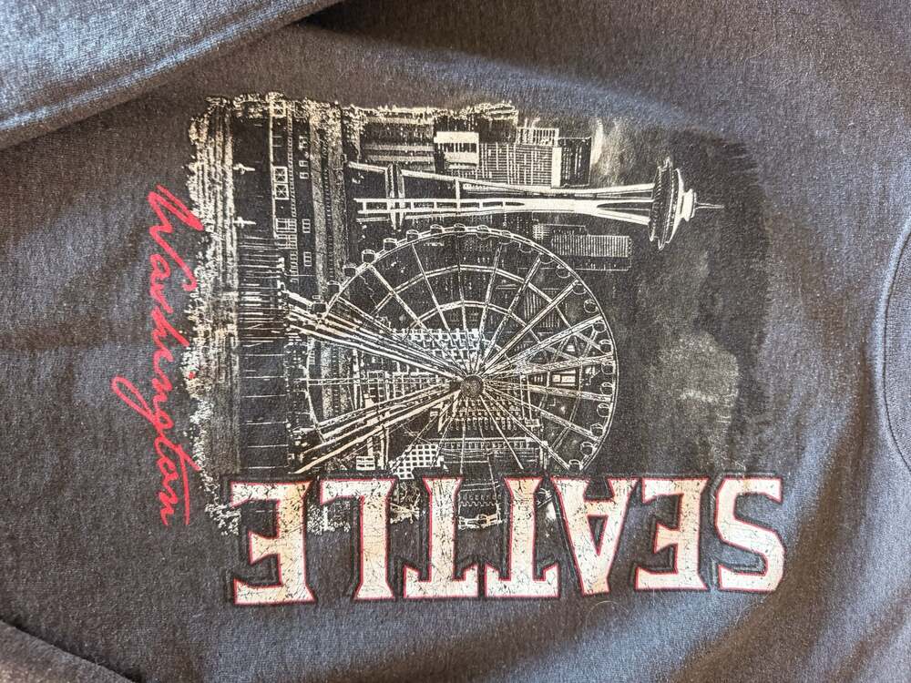 Hanes EcoSmart Seattle Washington Graphic Sweatshirt Size Medium